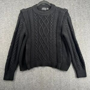 Frank & Oak Cable Knit Mock Neck Sweater